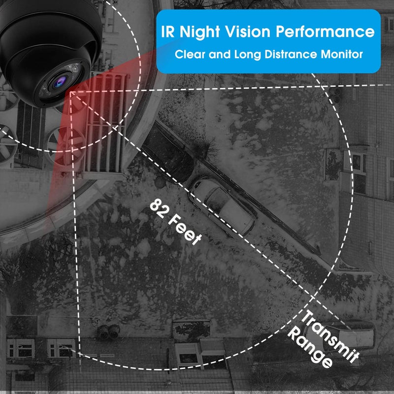 SVPRO Outdoor USB Camera 1080P Full HD Waterproof Night Vision Camera with Infrared LEDs,USB Security Camera for Home Surveillance System 30/60/120fps OV2710 Dome Camera with IR-Cut&Metal Housing - Image 5